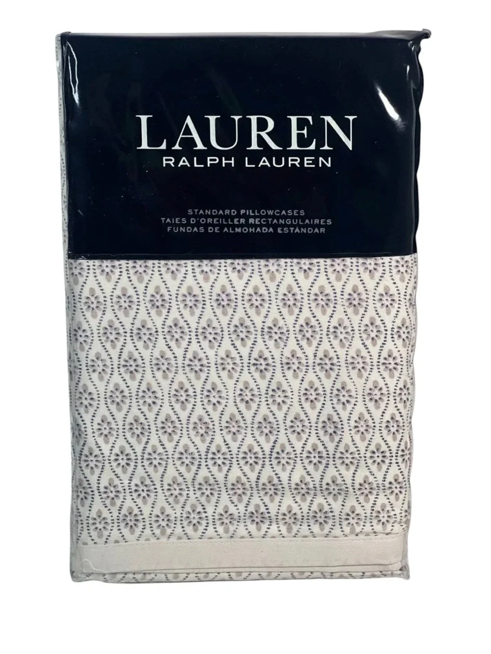 Lauren Ralph Lauren Estella Trellis Pillowcases Standard 100% Cotton NEW
